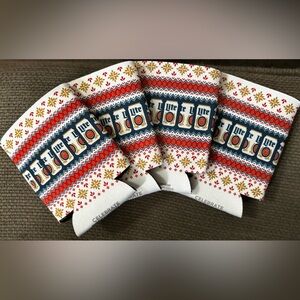 NEW Set of 4 Miller Lite Coozies / Koozies — winter themed. Cute!